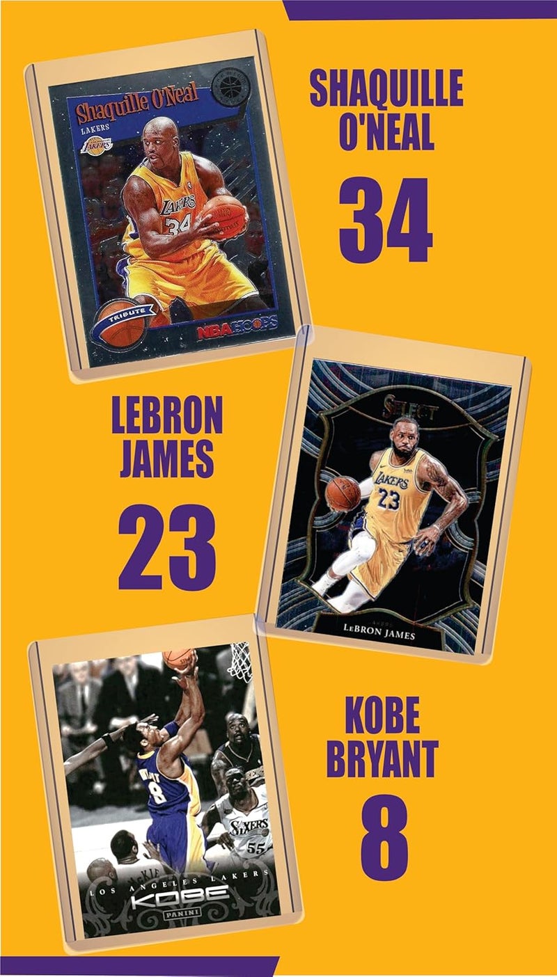 Chaser Basketball GOAT Cards: Michael Jordan, Lebron James, Kareem Abdul-Jabbar, Magic Johnson, Larry Bird, Kobe Bryant, Shaquille O’Neal, Wilt Chamberlain, and Bill Russell (9) Assorted Cards Gift Pack - All-Time Greats - Image 2